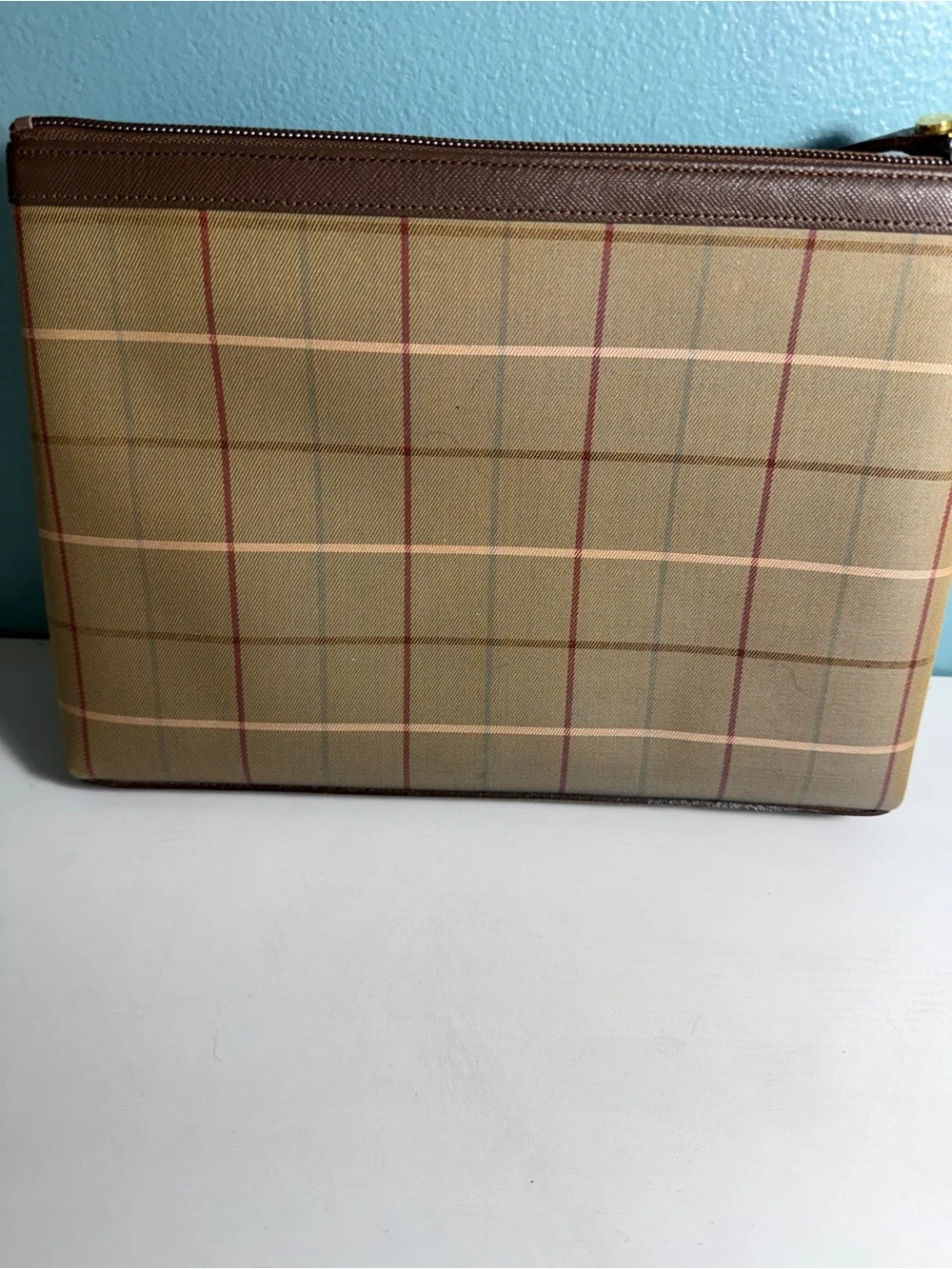 NWT Vintage Burberrys House Check Pouch Clutch